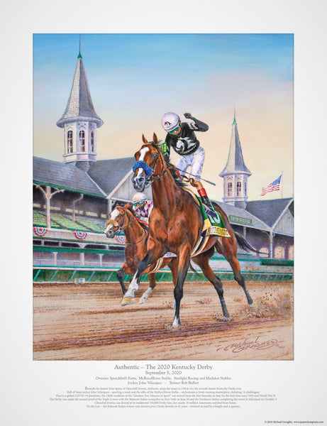 Authentic - 2020 Kentucky Derby -UnFramed Lithograph