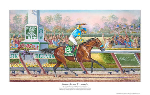 American Pharoah Painting by Michael Geraghty